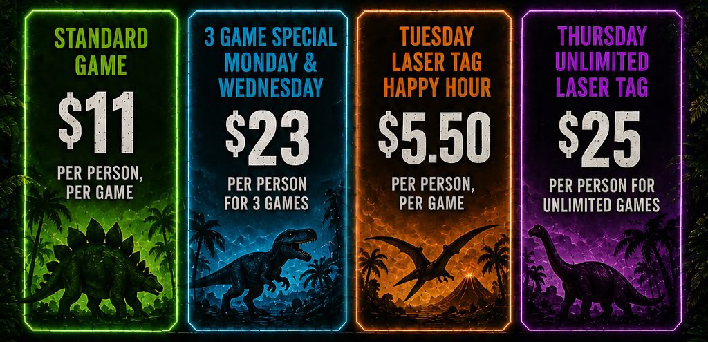 Laser Tag Pricing in Morris County